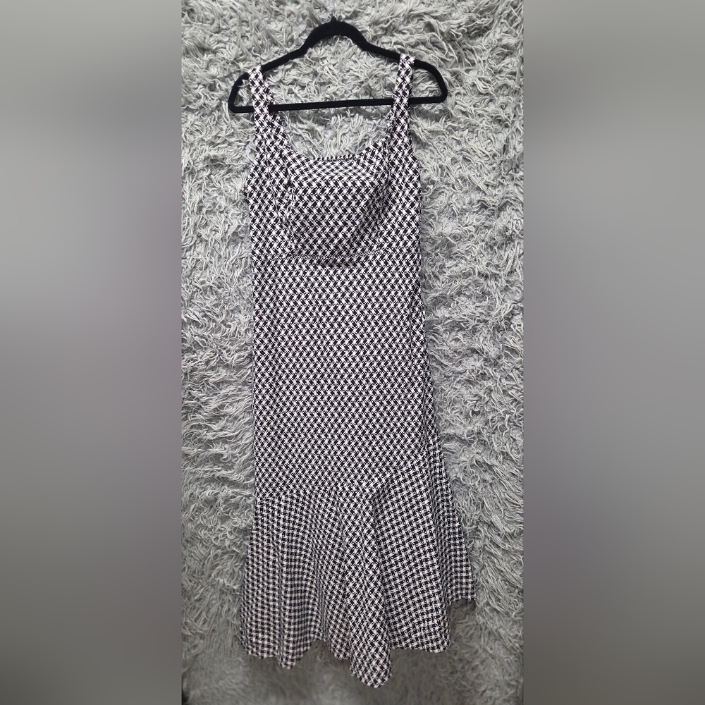 Anthropologie Monochrome Patterned Dress